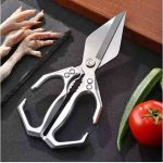 High Carbon stainless steel heavy duty poultry kitchen scissors, dish washer safe