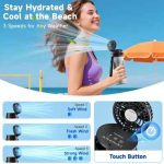 Fan water bottle 650ML, eco friendly material, no design , bottle strap , hand fan sport or camping